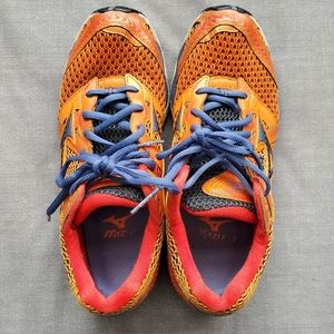 Mizuno Wave Creation 12 Women's Running Shoes Size 9 Orange/Blue
